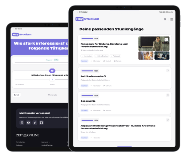 Screenshots: Perfektes Matching